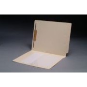 11 pt Manila Folders, Full Cut End Tab, Letter Size, 1/2 Poly Pocket, Fastener Pos. 1 (Box of 50)